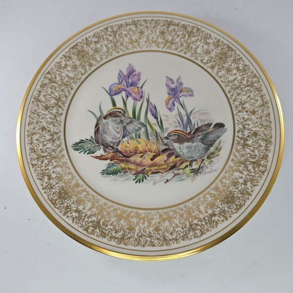 Lenox Limited Edition Plate Golden-Crowned Kinglets 1979 Edward Marshall Boehm - Picture 8 of 8